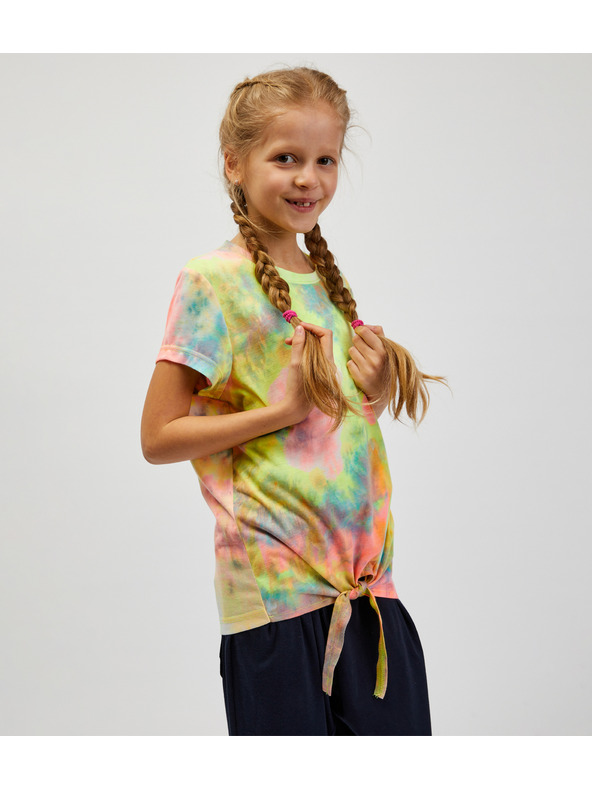 Sam 73 Maglietta fantasia turchese e gialla per bambina SAM73 Auriga