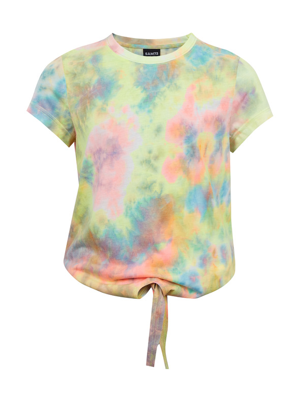 Sam 73 Maglietta fantasia turchese e gialla per bambina SAM73 Auriga