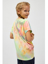 Sam 73 Maglietta fantasia turchese e gialla per bambina SAM73 Auriga