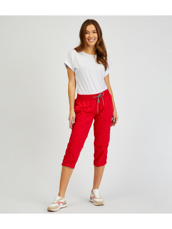 Sam 73 Pantaloni a tre quarti da donna rossi SAM 73 Lynx
