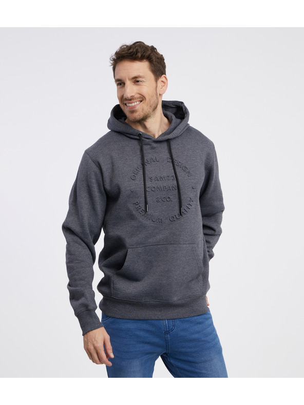 Sam 73 Felpa con cappuccio grigia da uomo SAM 73 Albus