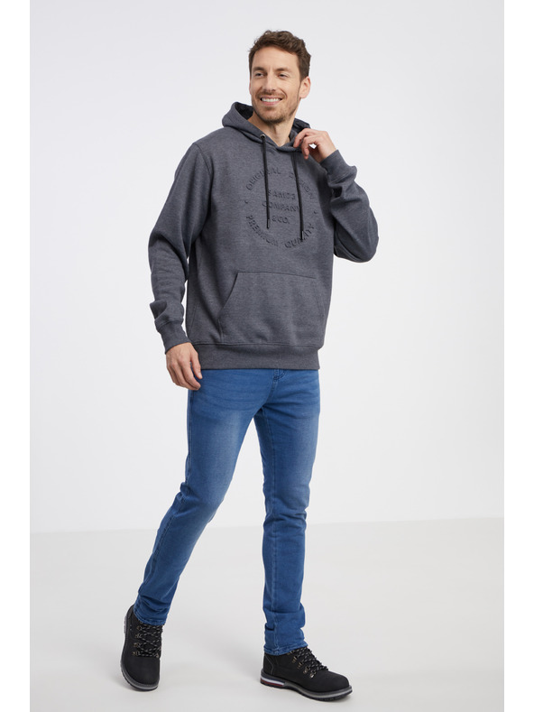 Sam 73 Felpa con cappuccio grigia da uomo SAM 73 Albus