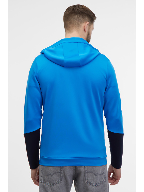 Sam 73 Felpa con cappuccio blu da uomo con cerniera SAM 73 Emanuel