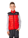 Sam 73 Gilet trapuntato nero e rosso da ragazzo SAM 73 Roger