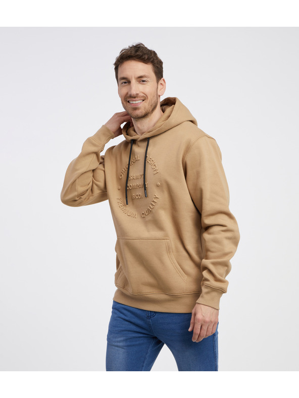 Sam 73 Felpa con cappuccio marrone chiaro da uomo SAM 73 Albus