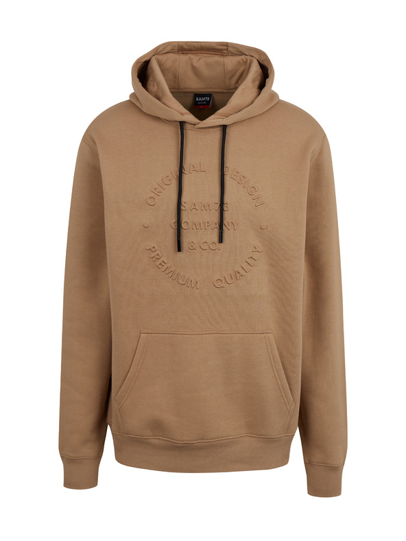 Sam 73 Felpa con cappuccio marrone chiaro da uomo SAM 73 Albus