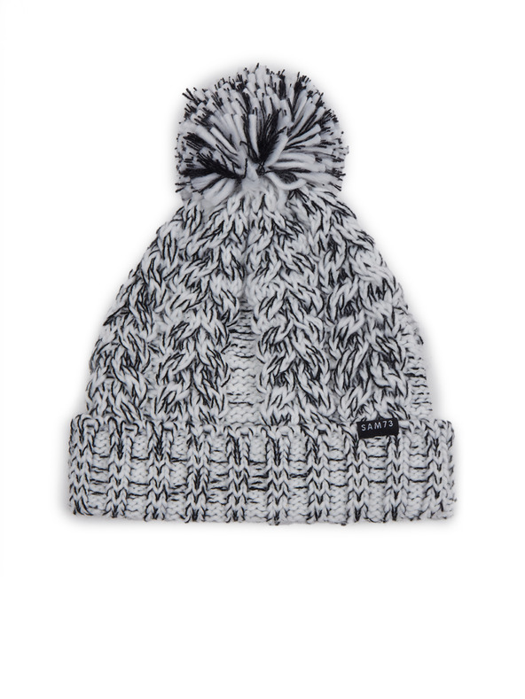 Sam 73 Berretto da donna bianco e nero SAM 73