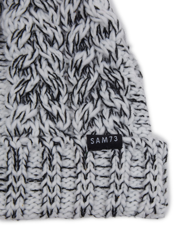 Sam 73 Berretto da donna bianco e nero SAM 73