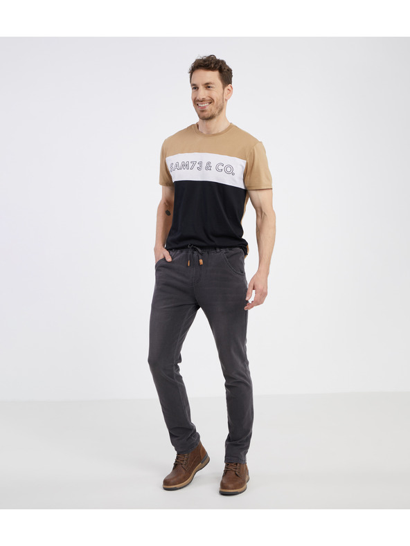 Sam 73 Pantaloni da uomo grigio scuro SAM 73 Gandalf