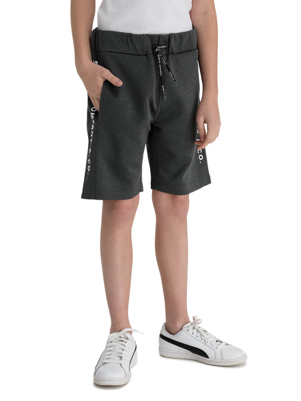 Sam 73 Pantaloncini da ragazzo grigio scuro con fascia SAM 73