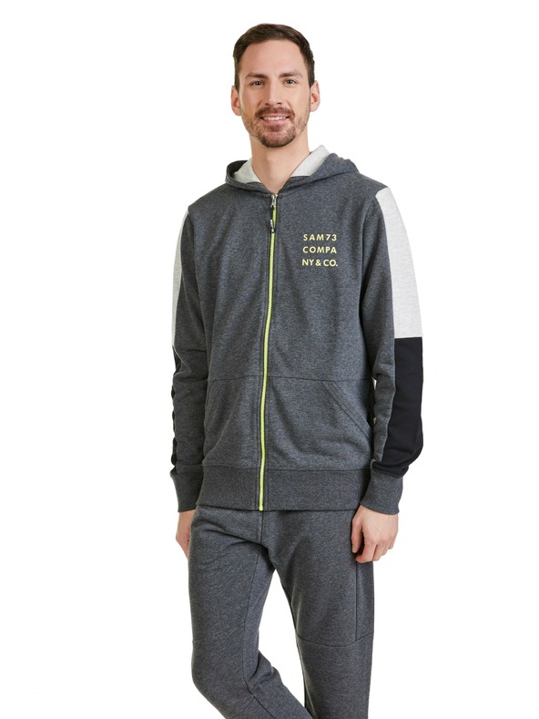 Sam 73 Felpa da uomo grigio scuro SAM 73 Gordon