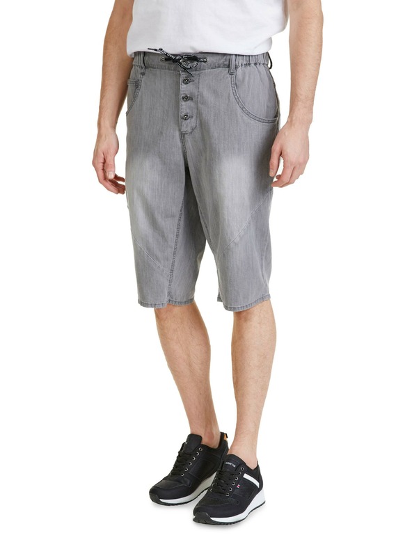 Sam 73 Pantaloncini in denim da uomo grigi SAM 73 Kash