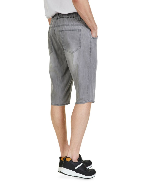 Sam 73 Pantaloncini in denim da uomo grigi SAM 73 Kash