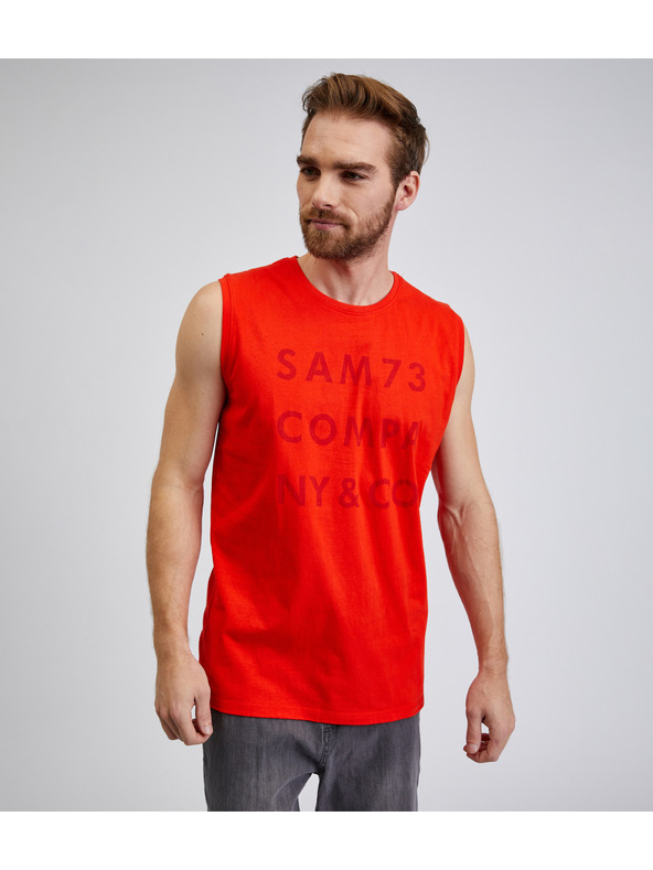 Sam 73 Canotta rossa da uomo SAM 73 Edgar