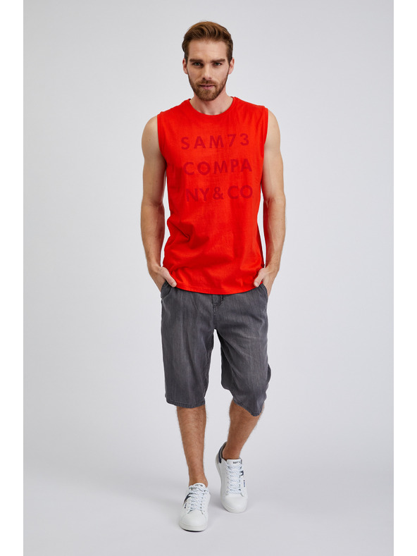 Sam 73 Canotta rossa da uomo SAM 73 Edgar