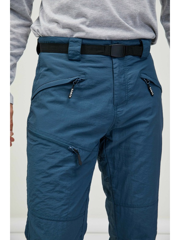 Sam 73 Pantaloni da sci da uomo blu con cintura SAM 73 Ikanto
