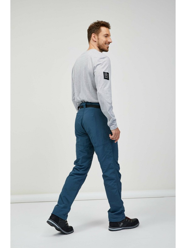 Sam 73 Pantaloni da sci da uomo blu con cintura SAM 73 Ikanto