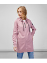 Sam 73 Felpa con cappuccio rosa antico da donna con cerniera SAM 73 Drusilia