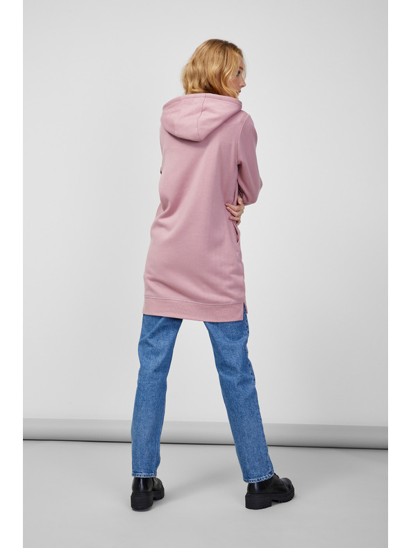 Sam 73 Felpa con cappuccio rosa antico da donna con cerniera SAM 73 Drusilia