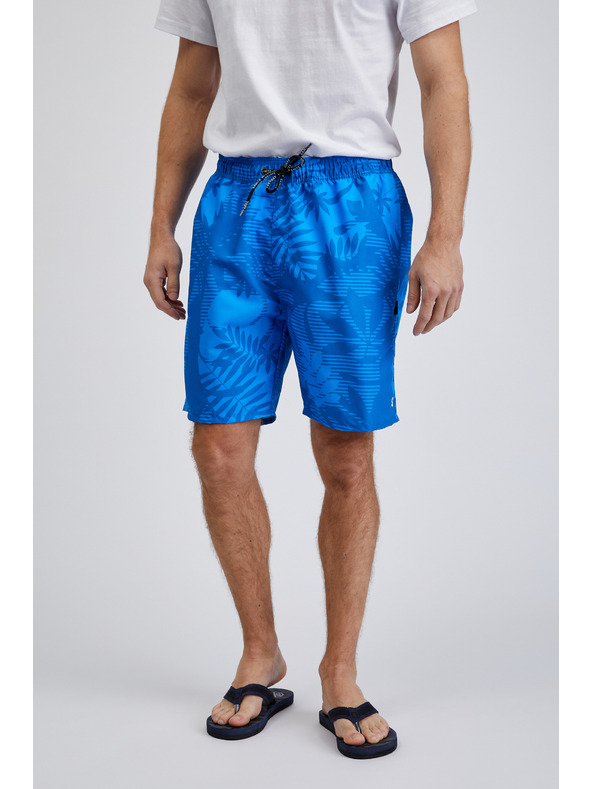 Sam 73 Costume da bagno blu a fantasia da uomo SAM73 Leo