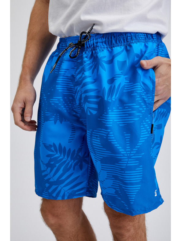 Sam 73 Costume da bagno blu a fantasia da uomo SAM73 Leo