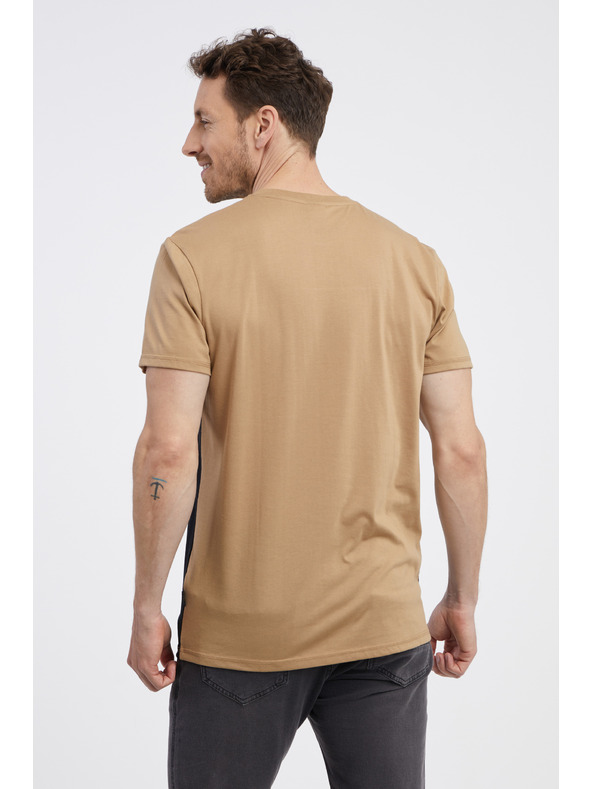 Sam 73 Maglietta da uomo nera e marrone SAM 73 Seamus