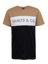 Sam 73 Maglietta da uomo nera e marrone SAM 73 Seamus