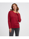 Sam 73 Maglietta a maniche lunghe rossa a righe da donna SAM 73 Prudence