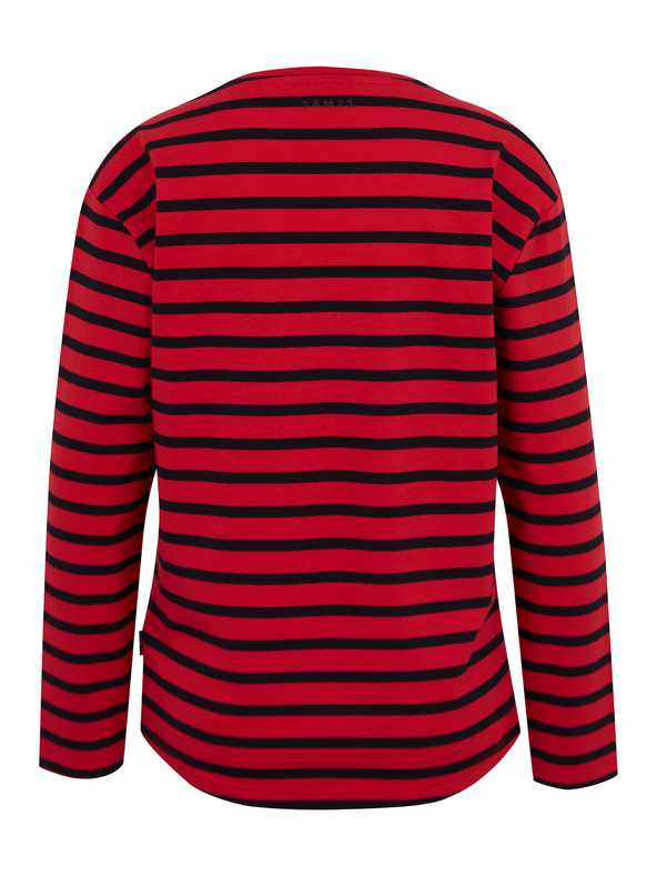 Sam 73 Maglietta a maniche lunghe rossa a righe da donna SAM 73 Prudence