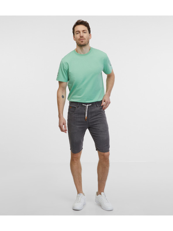 Sam 73 Pantaloncini in denim da uomo grigi SAM 73 Claudio