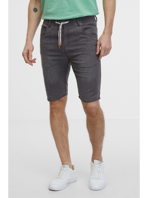 Sam 73 Pantaloncini in denim da uomo grigi SAM 73 Claudio