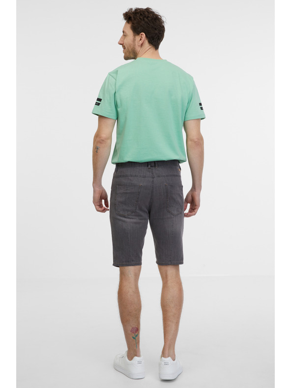 Sam 73 Pantaloncini in denim da uomo grigi SAM 73 Claudio