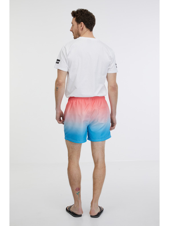 Sam 73 Costume da bagno rosa e blu da uomo SAM 73 Dino