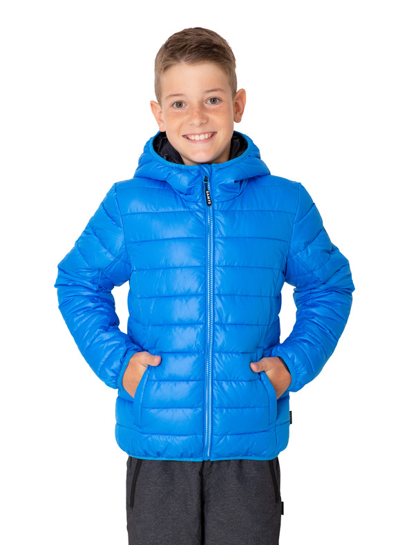 Sam 73 Giacca invernale trapuntata blu da ragazzo con cappuccio SAM 73 Jonah