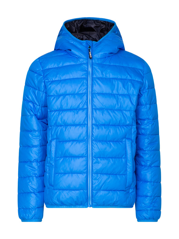 Sam 73 Giacca invernale trapuntata blu da ragazzo con cappuccio SAM 73 Jonah
