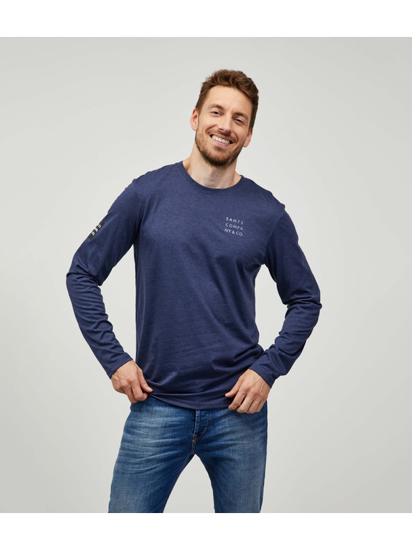 Sam 73 Maglietta a righe da uomo blu scuro SAM 73