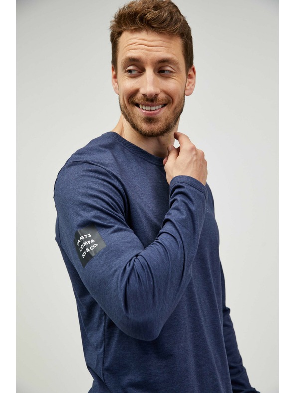 Sam 73 Maglietta a righe da uomo blu scuro SAM 73