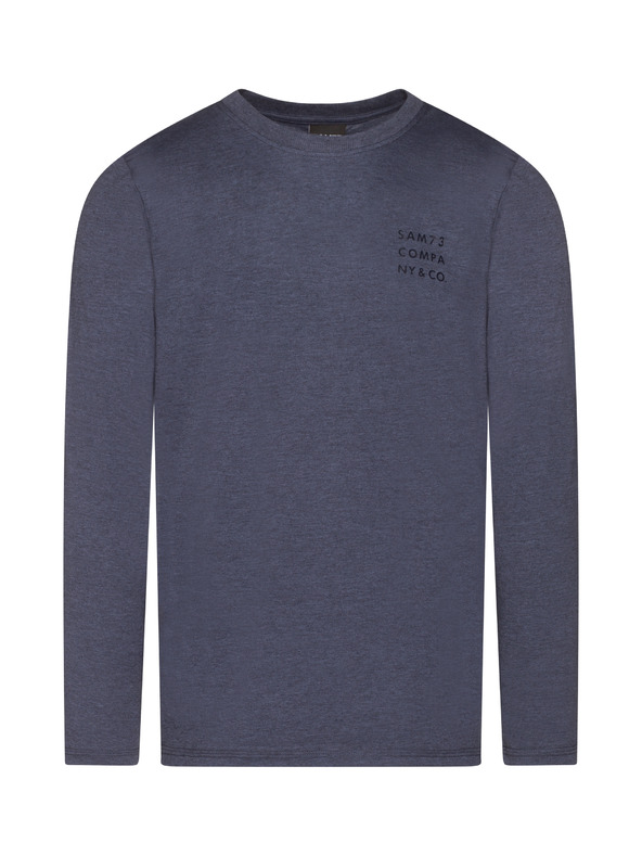 Sam 73 Maglietta a righe da uomo blu scuro SAM 73