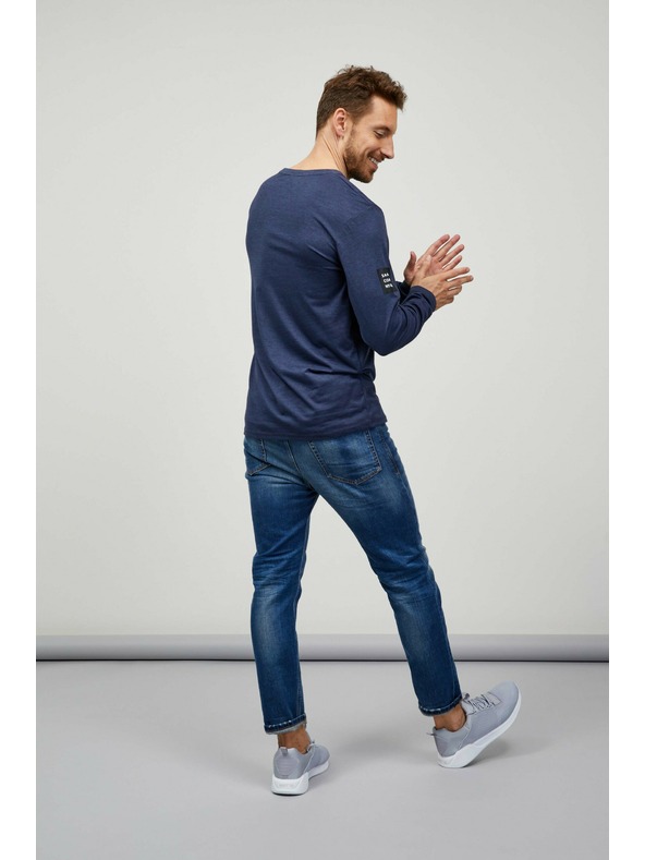 Sam 73 Maglietta a righe da uomo blu scuro SAM 73