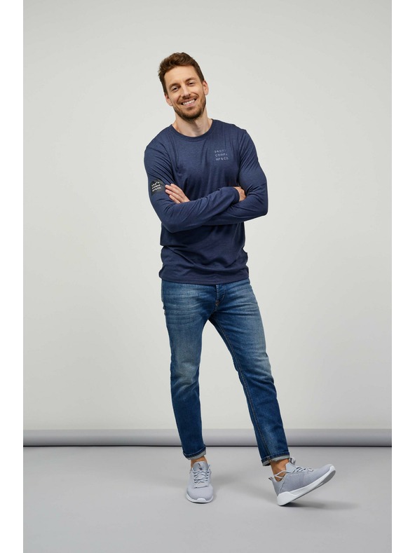 Sam 73 Maglietta a righe da uomo blu scuro SAM 73