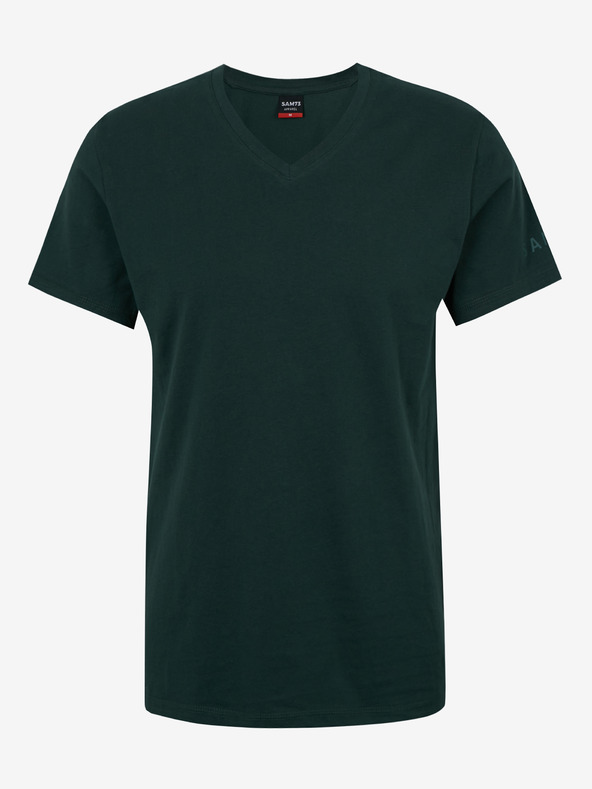 Sam 73 Maglietta da uomo verde scuro SAM 73 Blane