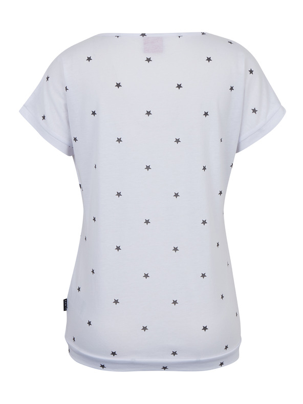 Sam 73 Maglietta bianca da donna con fantasia SAM 73 Roxanne