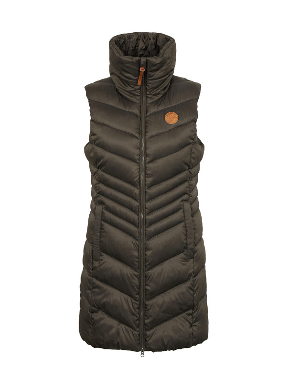 Sam 73 Gilet lungo trapuntato Khaki da donna SAM 73 Dumela