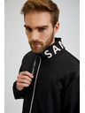 Sam 73 Felpa nera con zip SAM73 Stephen da uomo