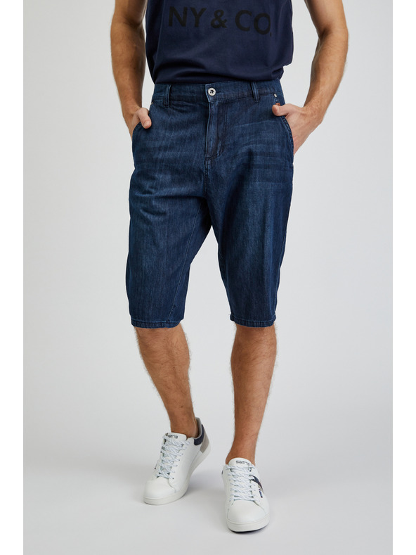 Sam 73 Pantaloncini in denim da uomo blu scuro SAM73 Aquarius