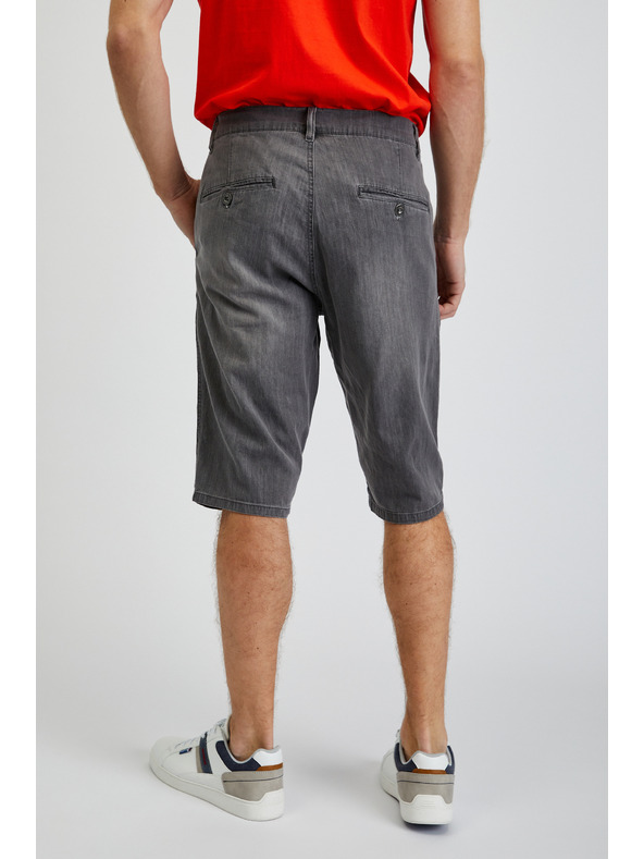 Sam 73 Pantaloncini di jeans da uomo grigio scuro SAM73 Aquarius