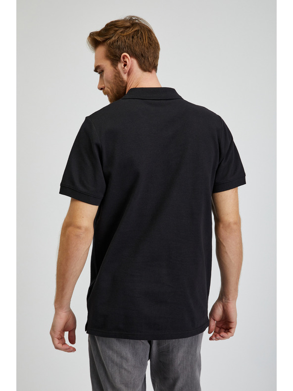Sam 73 Polo nera da uomo in cotone SAM73 Chryz