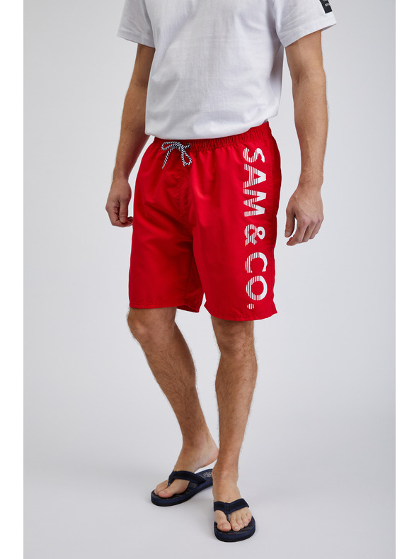 Sam 73 Costume da bagno rosso da uomo SAM73 Pegasus