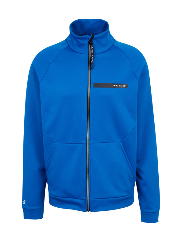 Sam 73 Felpa blu con zip da uomo SAM 73 Darth