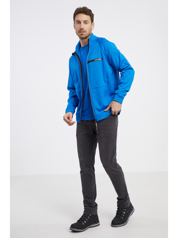 Sam 73 Felpa blu con zip da uomo SAM 73 Darth